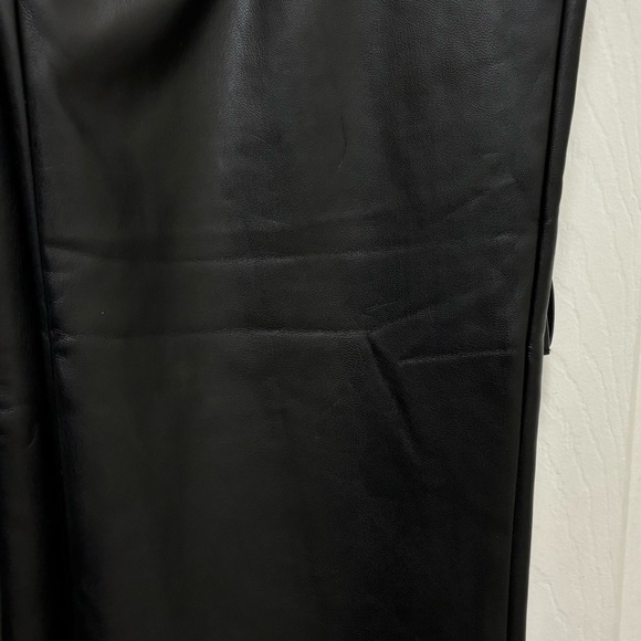 NWT Zara Faux Leather Straight Leg Pants - Picture 11 of 11